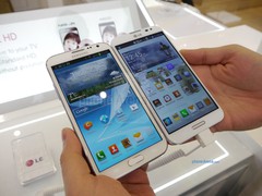 [tin tức] LG Optimus GPro vs Samsung Galaxy Note II:Cuộc chiến phablet 5,5 inch